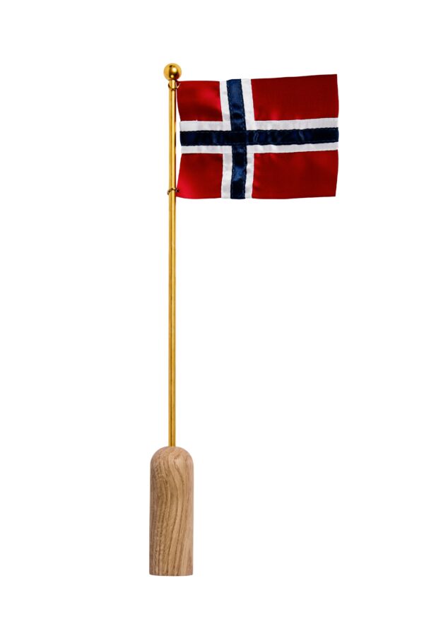 Andersen Celebrating flag