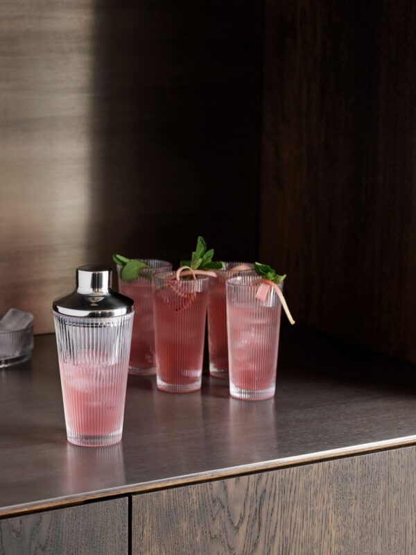 Stelton Pilastro cocktail shaker & long drink glas