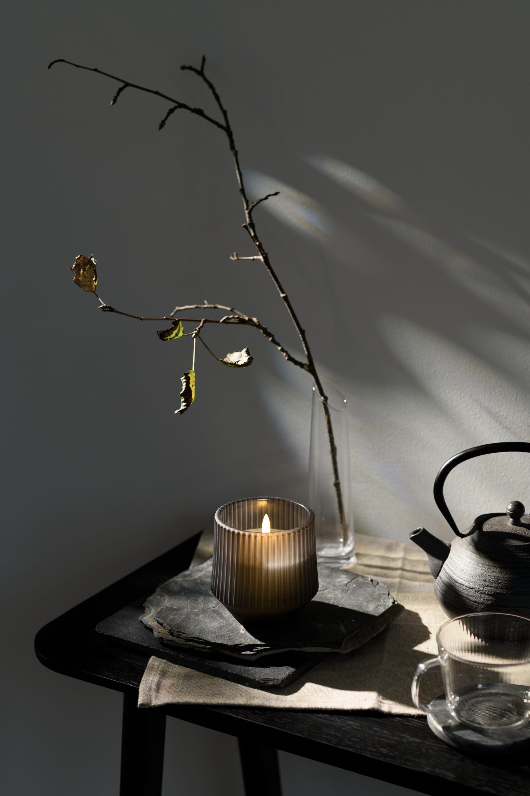 Uyuni Duftlys, træbakke og luksussæbe Uyuni Duftlys, træbakke og luksussæbe