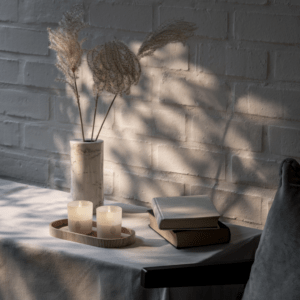 Uyuni Glaslys, træbakke og fjernbetjening