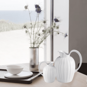 Georg Jensen Bernadotte porcelæn kande sæt