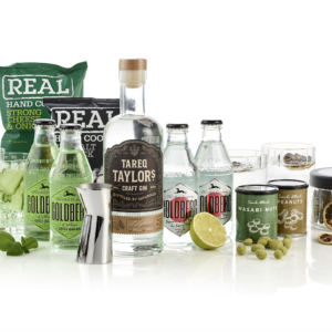 Stor Gin & Tonic Gaveæske med Tareq Taylor Gin og Eksklusive Tilbehør