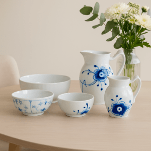 Royal Copenhagen History Mix Skålesæt 3 Dele & kander