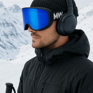 MessyWeekend Clear XEP Skibrille & Miiego Moove 45i Pro Høretelefoner