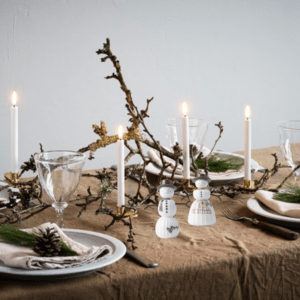 Kähler Hammershøi Christmas Snemand/kone & Uyuni juletræslys 10 stk.