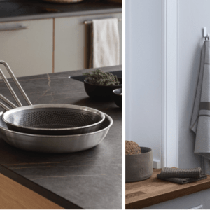 Eva Trio Mosaic Slip-let Stegepander & Georg Jensen Damask Køkkentekstiler