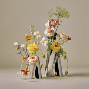 Georg Jensen Lituus Vase Stor & Medium