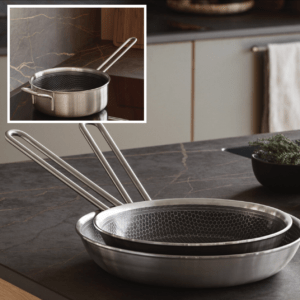 Eva Trio Mosaic Slip-let Stegepander 24/28 cm, Sauterpande 24 cm & Georg Jensen Damask karklude