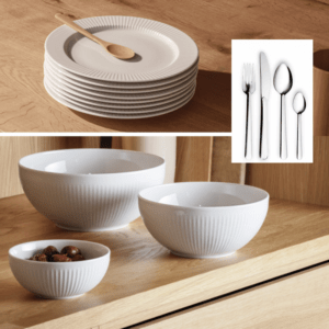 Eva Solo Legio Nova 8 stk. Tallerkener, bestik 16 dele & skåle 3 stk.