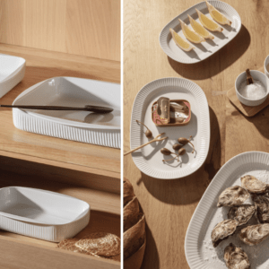 Eva Trio legio nova ovnfaste fade 3 stk & Serveringsfade 3 stk.