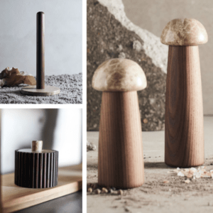 Muubs yami salt-/peberkværn, køkkenrulleholder & Opbevaringskrukke