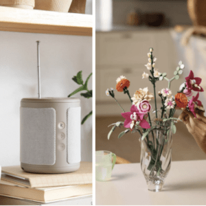 LEGO Botanicals Pink blomsterbuket & Kreafunk Dabbie DAB+