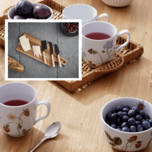 Kähler Hammershøi Summer 6 dele & Haws Santo ostesæt