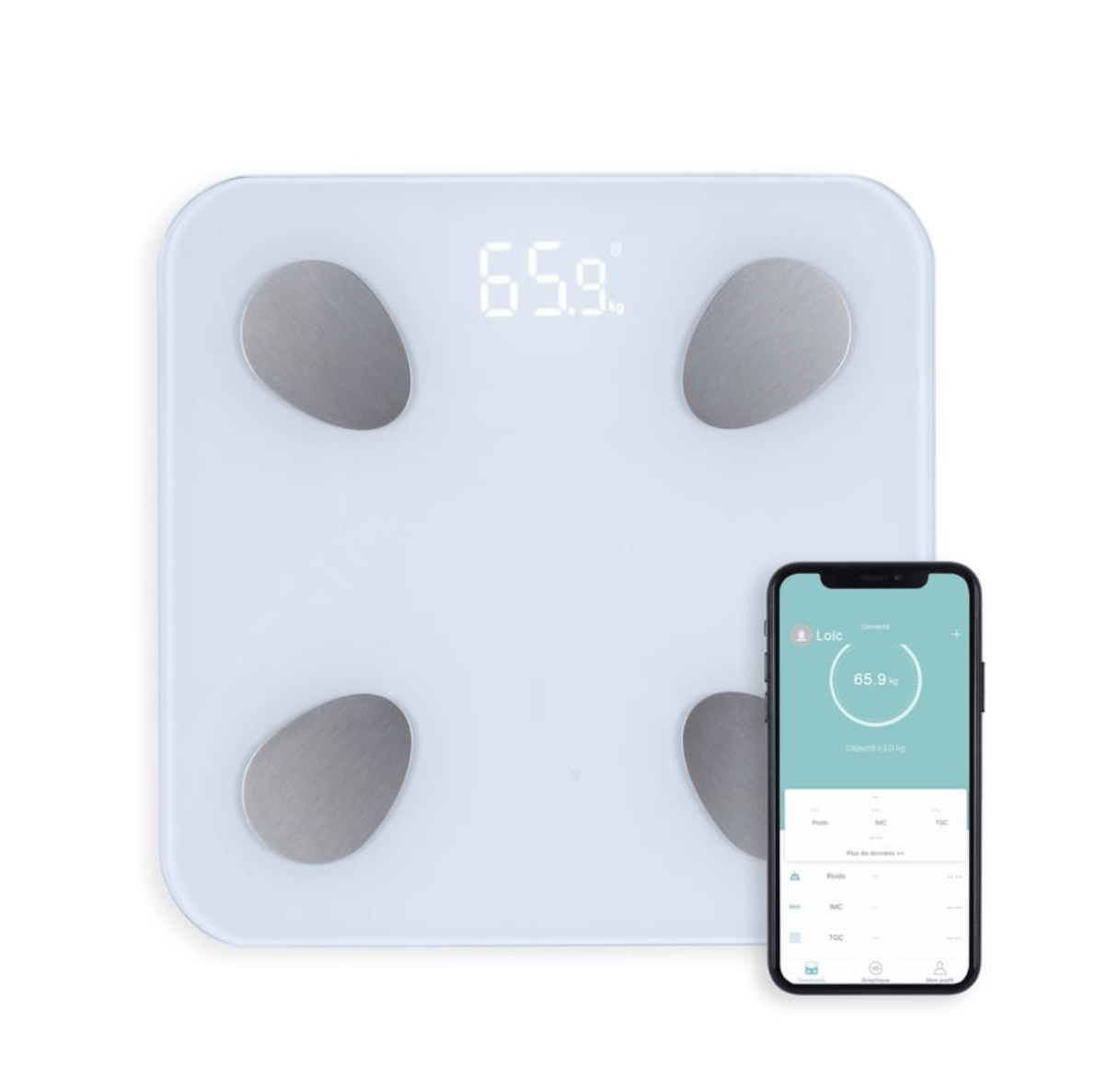 Badevægt m. kropsanalyse Badevægt m. kropsanalyse