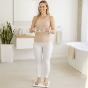 Badevægt m. kropsanalyse & håndtag