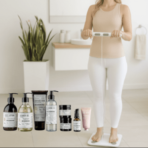 Badevægt m. kropsanalyse, håndtag & Ecooking Velvære til hele kroppen