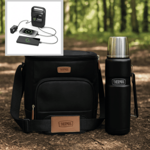 Thermos køletaske, termoflaske & Power bank 21000 mAh