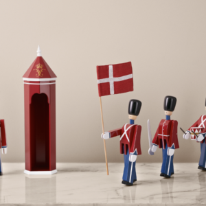 Kay Bojesen rød fanebærer / officer / trommeslager / menig / skilderhus lille