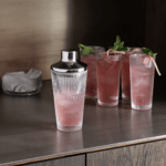 Stelton Pilastro Cocktail shaker & Pilstro long glas 12 stk