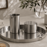 Arne jacobsen Flødekande, sukkerskål & serveringsbakke