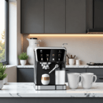 Hâws Espressomaskine 7-i-1 & Royal Copenhagen Hvid riflet Krus 38cl 2 stk