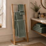 Georg Jensen Damask håndklæder L & Mandalay håndklædeholder