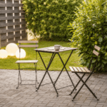 Hâws nooka foldbart cafésæt & United Solar kuglelamper 3 stk