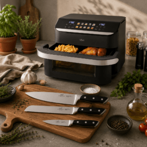 Hâws Airfryer 10L med Opdeler & Lion Sabatier Hercules knive