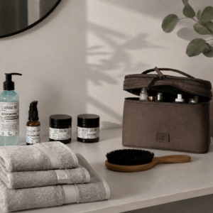 Markberg Treasure Toilettaske, Ecooking ansigtsrutine parfumefri & håndklæder