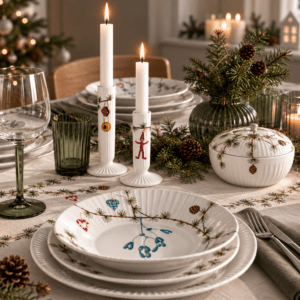Kähler Hammershøi Christmas – Tallerkner & Lysestager