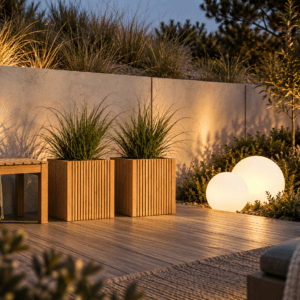 United Solar kuglelamper 2 stk & Noble Denmark Langelinje planteskjuler medium