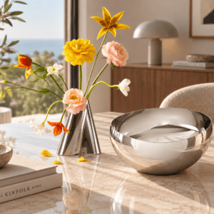 Georg Jensen Lituus Vase & SKY Skål