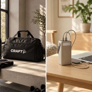 Craft Ability duffelbag 38L & Kreafunk Max powerbank