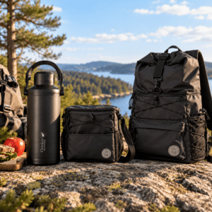 Orrefors Outdoor Termoflaske 7L & Sagaform Vide Køletaske og Kølerygsæk